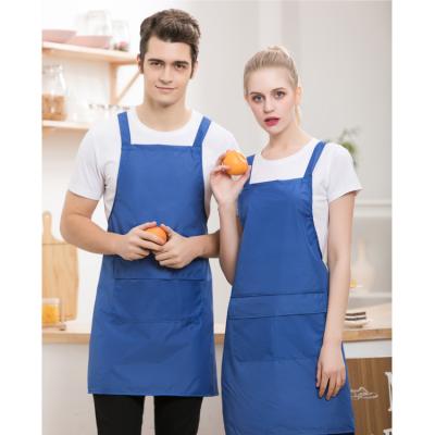 China Kitchen Cleaning Working Garden 2021 New Professional Barber Apron Waterproof Cloth Apron Adjustable Strap for sale