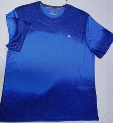 Chine T-shirt rond du cou des hommes de tricotage à séchage rapide bleus de couplage autour des dessus de cou pour des types à vendre