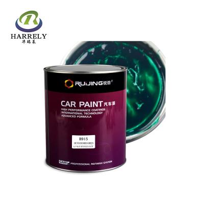 China Groene glanzende autoverf 1K Standard Bright Refinish Coating CAS 9003-01-4 Te koop