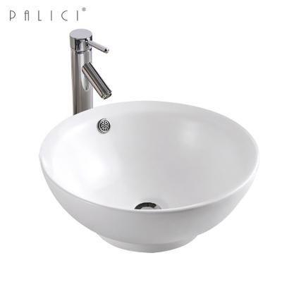 China 2021 Hot Easy Clean Sell No Hole Sanitary Wash Basin Countertop Art Basin Ceramic Basin Sink Art Basin for sale