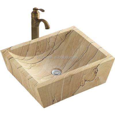 China Lavobo Natural Stone Square Basin Sink Marble Basin Good Quality Eco-friendly Durable Outdoor Garden Sandstone Toilet for sale