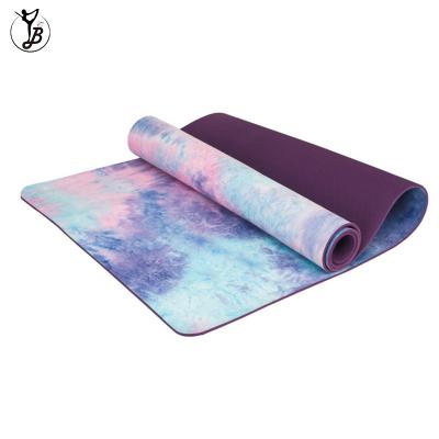 China Comfortable Unique Design Premium Suede Microfiber Tape Yoga Mat for sale