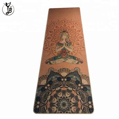 China Natural Rubber Eco Hemp Yoga Mat Private Label Jute Waterproof Mat for sale