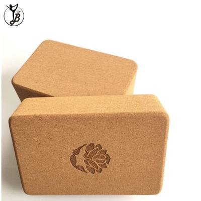 China Comfortable high density lightweight EVA Foam Cork Yoga Block for sale