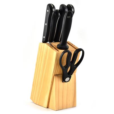 China Good quality viable kitchen knife set with knife holder kitchen accessories stainless steel chopping knife for sale