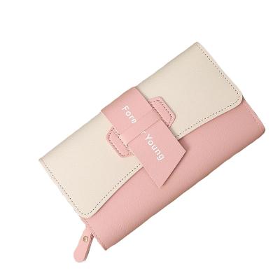 China RFID WAKED Long Wallet For Girl Custom Wallet Fashionable Women Wholesale Carteras Bols Muj Por Mayor for sale