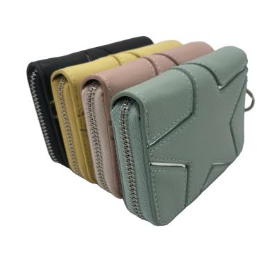 China Fashion WAKED PU Around Zipper Organ Slots Card Holder Key Chain Wallet For Women for sale