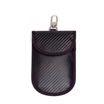 China Factory high quality carbon fiber key case car key direct signal blocking RFID key pocket can be customized for sale