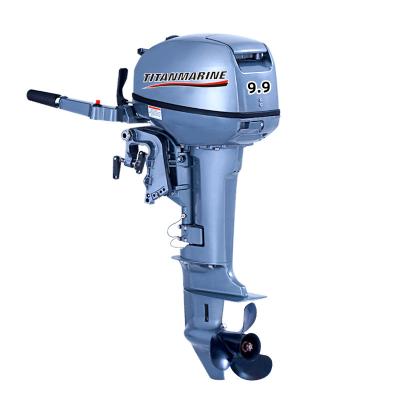 China 2 Stroke Engines 9.9HP Short Shaft Boat Engine Outboard Motor Manual Start Aluminum CE Approved Marine Engine for sale