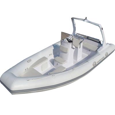 China PVC RIB 680 rigidi inflatable boat inflatable boat with fiberglass hull for sale