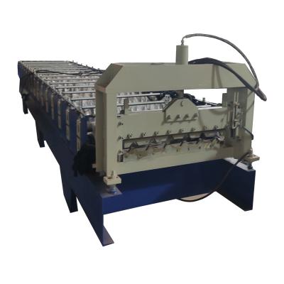 China Ppgi Hotels Painted Roof Sheet Roll Forming Machine For Libya for sale