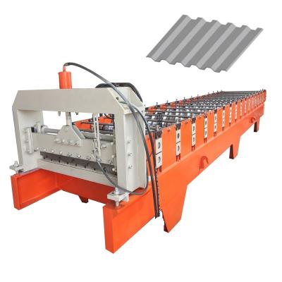 China Hotels Libya Used 850 Roof Panel Roll Forming Machine for sale