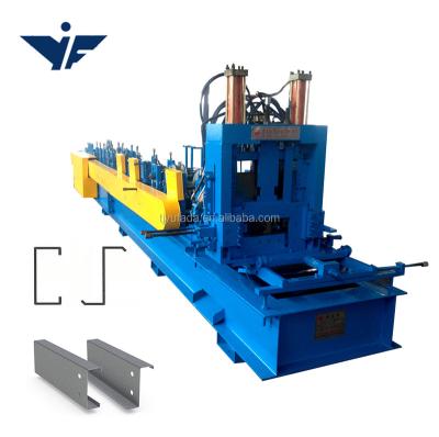 China Cr12 China factory steel frame and purlin making machinery 2.5 mm c z purlin roll forming machine for sale