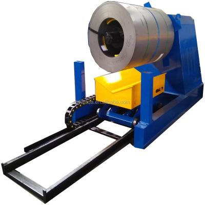 China Hotels 5 Ton Hydraulic Galvanized Steel Coil Decoiler For Sale for sale