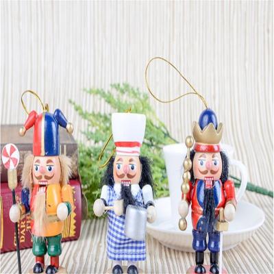 China Christmas Ornaments 2020 In Stock Mini Big Sale Christmas Wedding Decoration Ornament 10cm Life Size Wooden Toy Soldier Nutcracker Large for sale