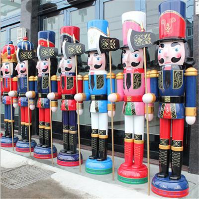 China 2018 Christmast Ornament Wholesale Most Popular Christmas Ornaments Colorful Wooden Nutcracker Dolls for sale