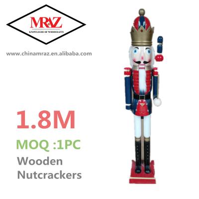 China Europe New Products 1.8M Custom Wooden Christmas Nutcracker Soldier for sale