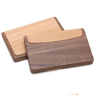 China 2019 Promotional Items New Promotional Gifts Business Items Business Card Holder Wooden Case for sale