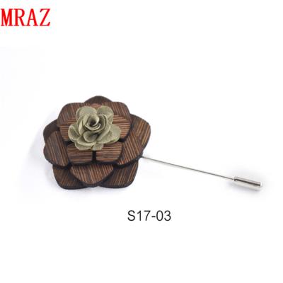 China GIFT March Expro Wholesale Fashion Cloth Custom Rose Flower Brooch Men Lapel Pins for sale