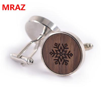 China GIFT 2018 Fashion Design Shirt Wooden Custom Cufflink For Men for sale