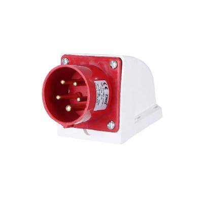 China Industrial ZNG-515 16A 3P+N+E Industrial Plug Wall Mounted IP44 5 Pin Appliance Inlet for sale