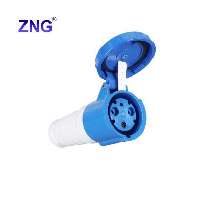 China Industrial ZNG-233 Industrial Female Power Connector 63A 2P+E Power Sockets for sale