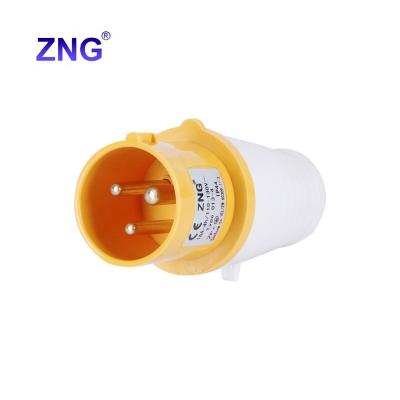 China Industrial EU Waterproof IP44 Industrial Site Plug 110V 16A 2P+E UK Power Plug for sale