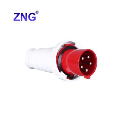 China Industrial IP67 Waterproof 63 Amp 5 Pins Industrial Plug 3P+N+E Outdoor Power Plug for sale