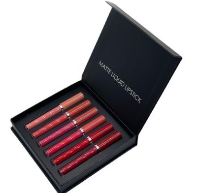 China Waterproof 6 Colors Matte Lip Gloss Sets Custom Cosmetics Lip Gloss Matte Set Base for sale