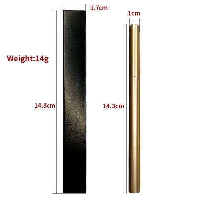 China Best OEM Cosmetic Waterproof Rose Gold Eyebrow Pencil No Brand Vegan Eyebrow Pencil High Quality Gold Or Black Handle for sale