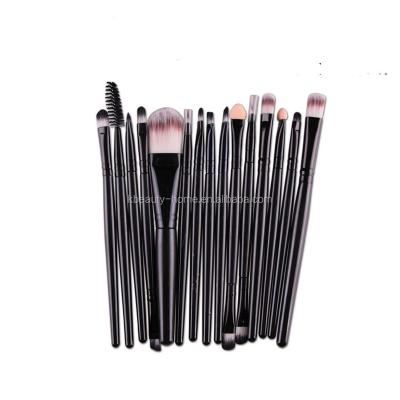 China Angular Blush 15pcs High Quality Private Label Cosmetics Makeup Brush Set Cute Professional Logo Markup Brush Set for sale