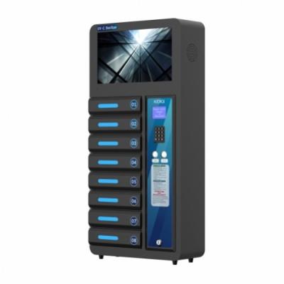 China Fast Charging 8 Bay Pin Code Mobile Phone Charging Station UV Sterilizer Public Cell Phone Charging Locker for sale