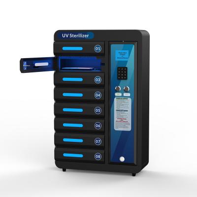 China Mobile Phone Charger Kiosk KiDiGi PHOCA Cell Phone Locker Charging Station With UV Disinfection Function for sale