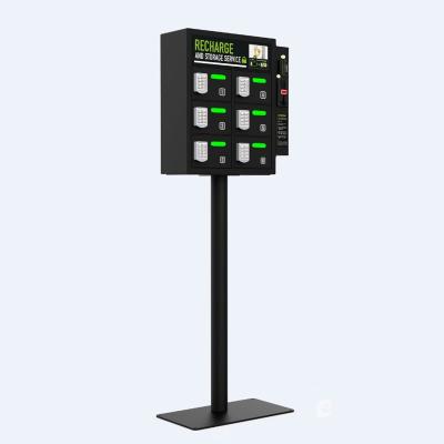 China Coin Operated Mobile Phone Charging Station Locker Charging Kiosk For Public Places for sale