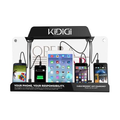 China Indoor KiDiGi Public J-Mount Wall Mounted Advertising Mobile Phone Charging Station for sale