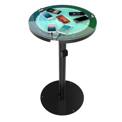 China Mobile Phone Charger COCKTAIL Radio Table Mobile Phone Charging Charging Station with LED Lamp for Bar Fairs for sale