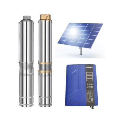 China 110V Irrigation and Agriculture Single Phase AC/DC Hybrid Solar Pumps and Solar Panel Water Pump System for Irrigation for sale