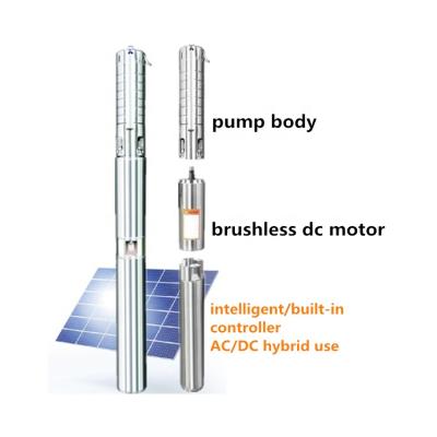 China Hot Selling AC 0.5hp DC Water Pump DC Pumping Solar Water Motor Made in china for sale