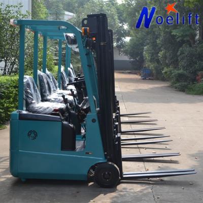 China Hotels Forklift Battery 48V 3 Wheels 1000kg Mini Electric Counterweight Forklift à venda