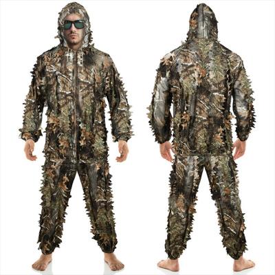 China Water Proof 3d Ghillie Suit With Bag Camouflage Tactical Forest Woodland Hunting for sale