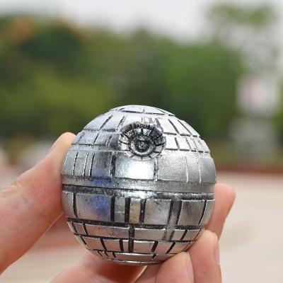 China Private Label Zinc Metal Death Star Wars Single Herb Grinder Smoking Tobacco Grinder for sale