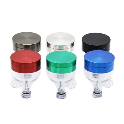 China Funnel Shape Herbal Grinder 2.5inch Head Shape Cannabies Zinc Metal Tobacco Herb Grinder Smoking for sale