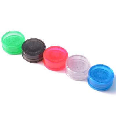 China Custom Logo With Low MOQ 60mm Wholesale Cheap Plastic Herb Grinder Tobacco Smoking 3 Layers Accessories for sale