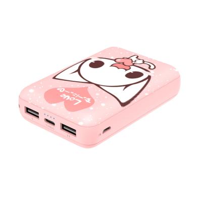 China Fast Charging Support OEM Customized Cute Promotional Logo Portable Charger Gift Power Bank 10000mAh mini powerbank for sale