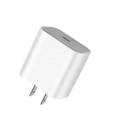 China US EU EU Plug New Type C Wall Charger 18W PD Charger Adapter For iPhone 11 12 Pro Max for sale