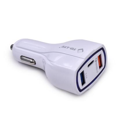 China Mobile Phone Car Accessories 12v Dual USB Car Charger 5v 7a Fast Charging 3.0 Car Fast Charging Charger for sale