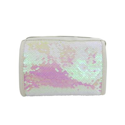 China Fashoion Bolso De Viaje De Marca Privada Fashion Mermaid Laser Sequin Zipper Bag Makeup Cosmetic Organizer Bag for sale