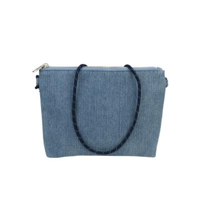 China Small Recyclable Soft Easy Carrying One Side Shoulder Bag Denim Ladies Girl Mini Shoulder Bags for sale