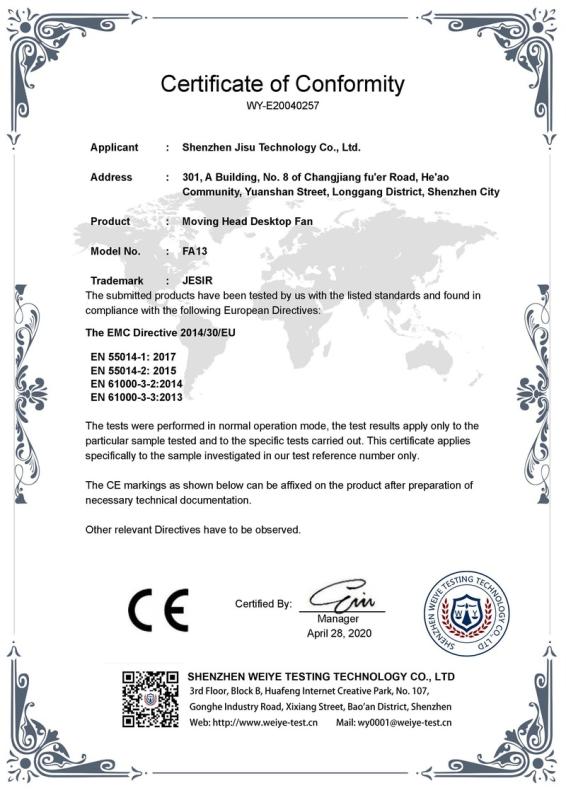 CE - Shenzhen Jisu Technology Co., Ltd.