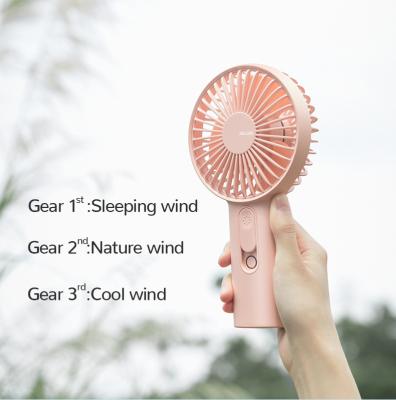 China 2021 Handheld Mist Jet Handheld Fan With Built In Battery Jisulife Brand Mini Fan for sale